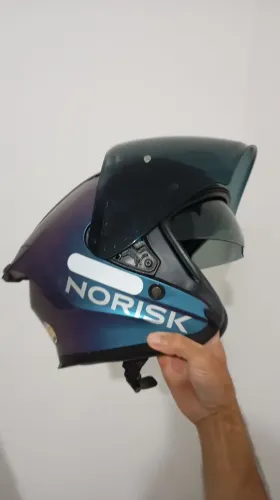Capacete Norisk Downtown II - Azul/Roxo - Tam. 58