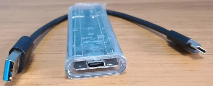 Case SSD M2 SATA - Transparente