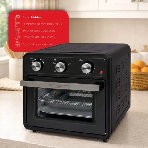 Forno Fryer Fogatti 22 Litros Novo