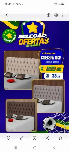 CABECEIRA SOLTEIRO ACOLCHOADA
