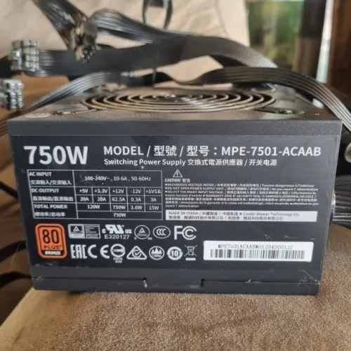 Fonte Cooler Master MWE Bronze 750W