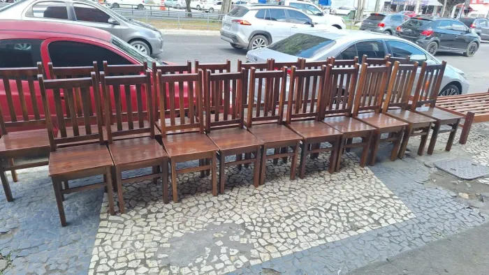 Cadeira madeira 20 cadeiras