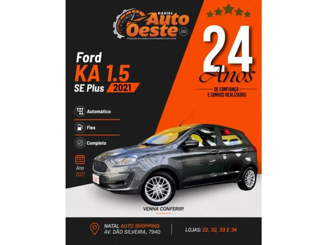 Ford KA 1.5 SE Plus 12V Flex 5P Aut. 2021