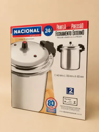 NOVO - PANELA DE PRESSÃO NACIONAL 24L PROFISSIONAL 