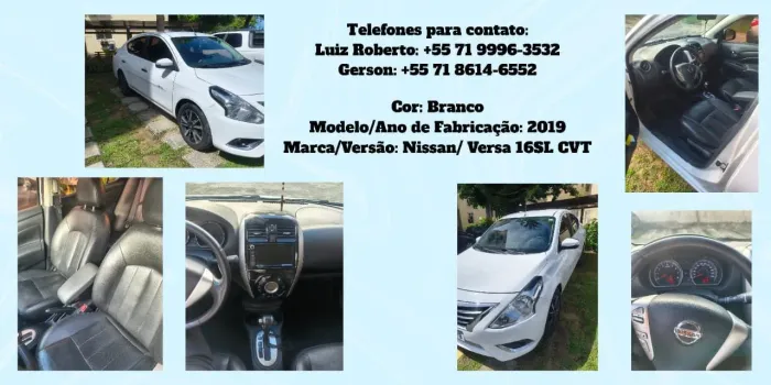 Nissan Versa SL Direct 1.6 16V Flex Aut. (pcd) 2019