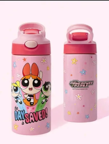 Garrafa Térmica Infantil ORIGINAL 500ml Meninas Superpoderosas