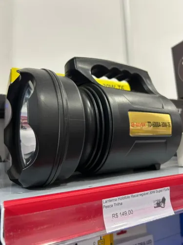 Lanterna Super Potente 30W Recarregável
