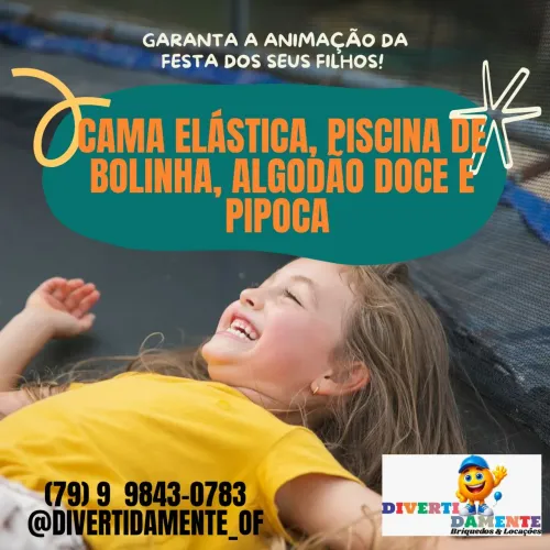 Pula pula, piscina de bolinha, algodão doce e pipoca 