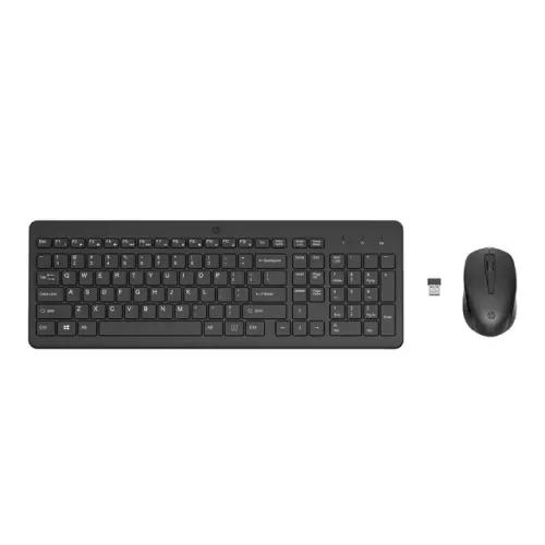 Kit Mouse e Teclado Sem Fio HP 330, Wireless, ABNT2, Com Teclado Numérico, Preto