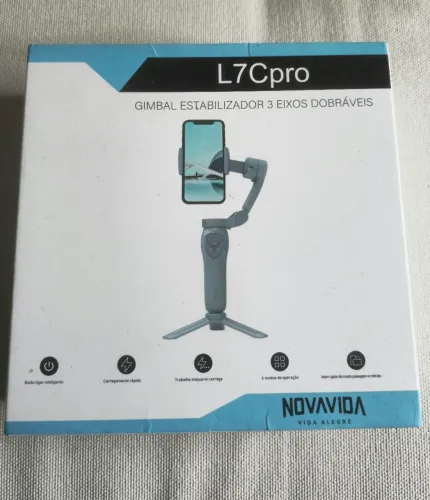 Gimbal Estabilizador para Celular L7Cpro (3 Eixos Dobrável)