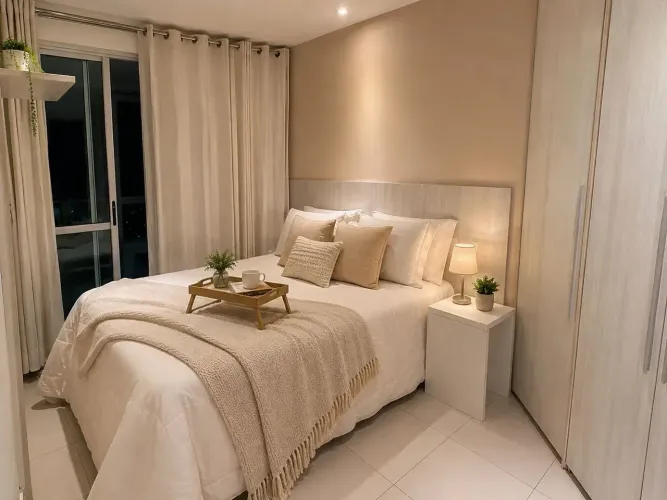 Mundo Plaza - 2 quartos 2 suítes - mobiliado - Infraestrutura superior - Localização privi