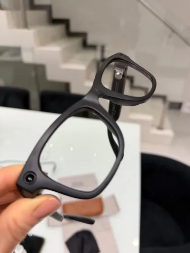 Rayban meta transition preto fosco
