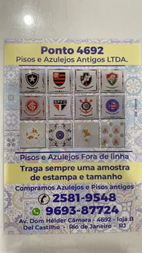 Azulejos e Pisos Antigos Todos os Tamanhos 