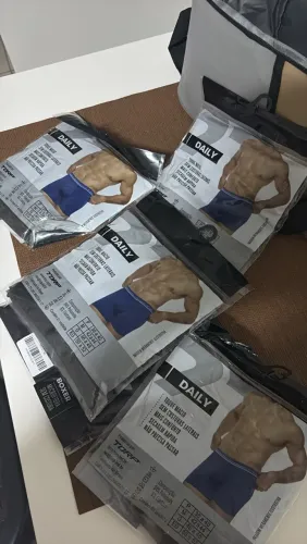 5 cuecas TORP sem costura em microfibra