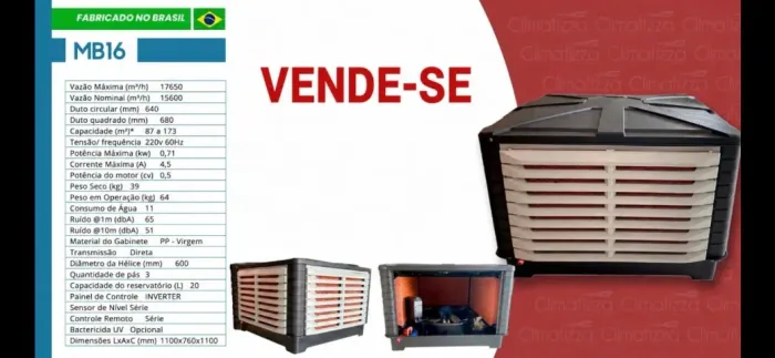 Climatizador Industrial para Loja / Supermercado / Academia  / Farmácia / outros ambientes