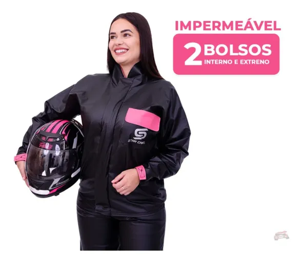 Capa de chuva para motoqueiro