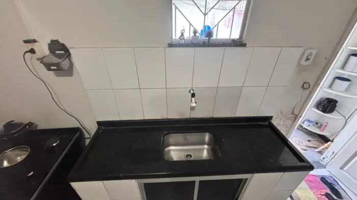 Bancada de granito verde Ubatuba um e 50 X 155cm