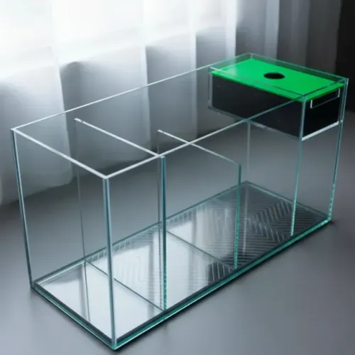 Sump 40x20x25cm Vidro 4mm p/ Aquário água doce de 100 a 200 litros -Usar bomba 1800-2000L
