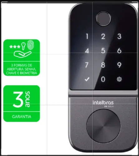 Fechadura digital intelbras biométrica instalação gratis
