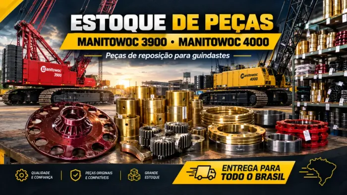 ESTOQUE DE PEÇAS - GUINDASTES MANITOWOC 3900 E 4000