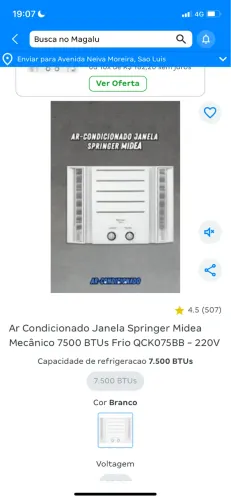 Ar condicionado janela