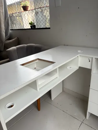 Mesa para Nail em L 100% MDF