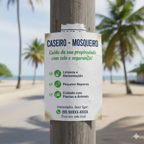 Trabalho com serviço de caseiro em mosqueiro 