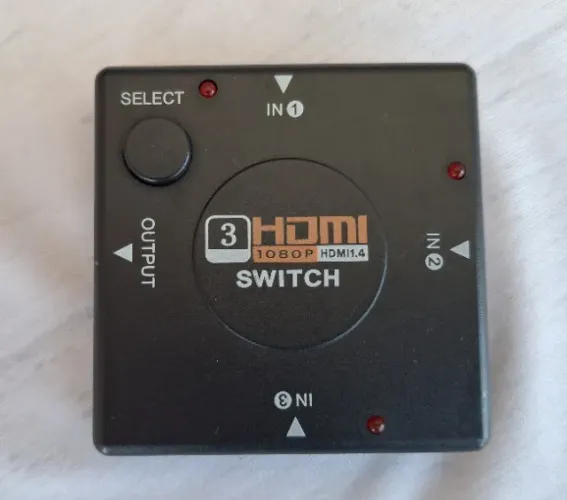 Switch Hub Hdmi 3x1 Divisor 4 Portas 1080p Fullhd Tv Monitor