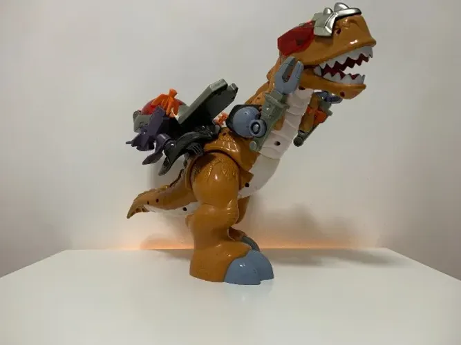 Dinossauro Imaginext Mega T-Rex Motorizado com Armadura