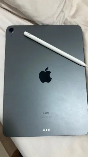ipad air 4ª geração 64gb | cinza espacial | versão wifi | carregador + aplle pencil 2ª g