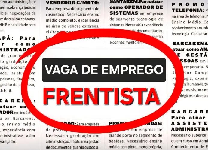 Vaga de Emprego - Frentista