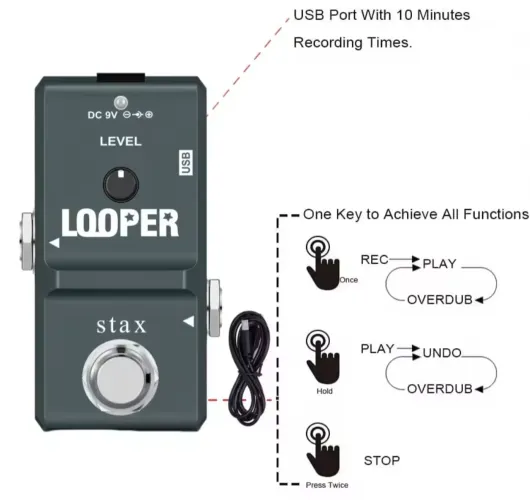 Pedal de loop guitarra 