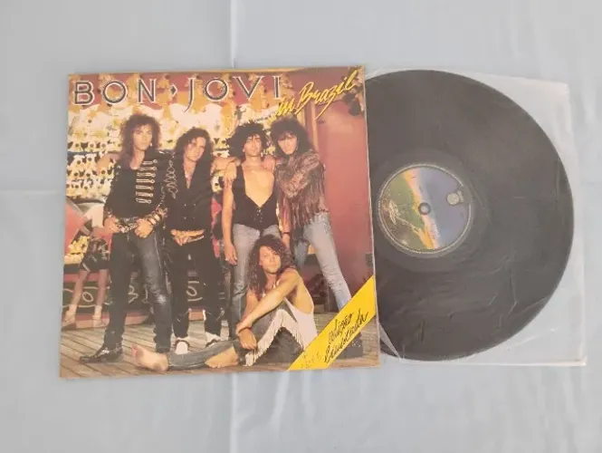 LP Bon Jovi In Brazil 1989 Original Vertigo Vinil Colecionador
