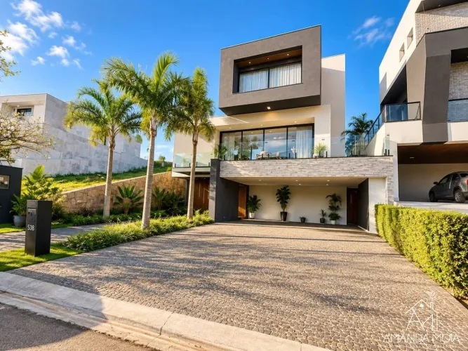 Casa com 4 dormitórios à venda, 360 m² por R$ 4.500.000 - Condomínio Vale das Águas - Brag
