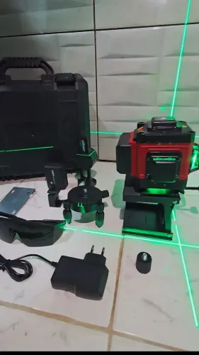 Nível a Laser 12 Linhas + 2 Baterias e Acessórios | NOVO NA CAIXA