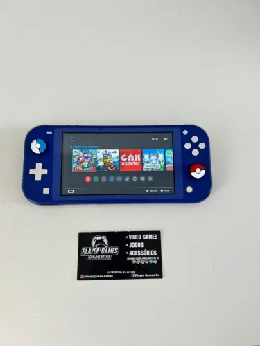 Nintendo Switch Lite DESBLOQUEADO Completo!! (Aceito Cartão)