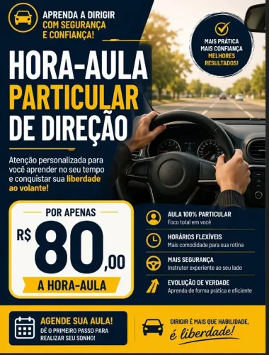 AULAS PARTICULAR DE DIREÇÃO 