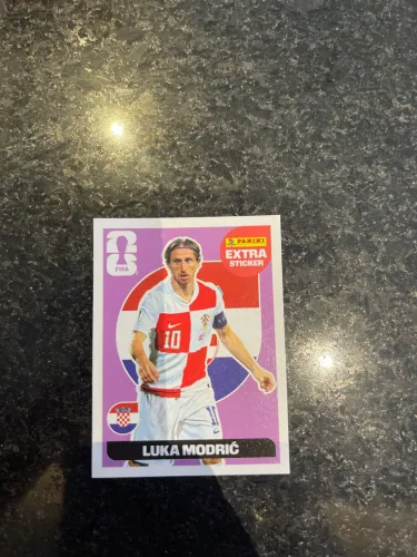 Cartinha da copa Luka Modric Panini Extra Sticker fifa 2026