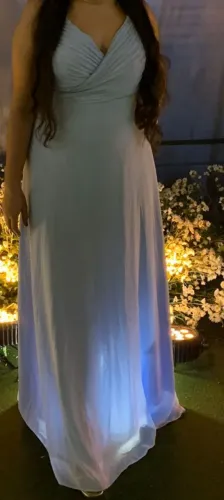 Vestido azul claro shein tamanho L