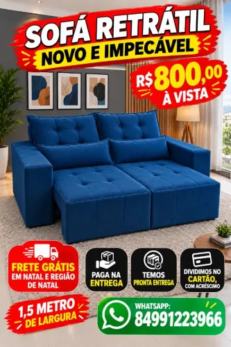 Ainda não comprou o seu sofá retrátil? Temos o seu, entrega grátis.