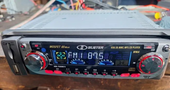 Cd player hbuster 7100mpv + Bluetooth + frente nova