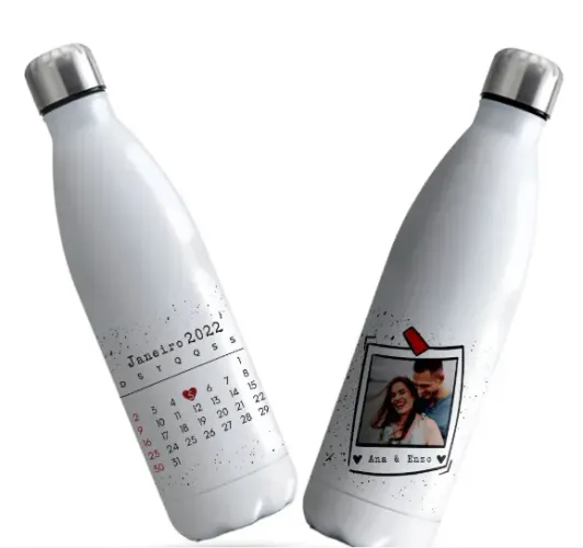 Garrafa squeeze Personalizada dia dos namorados
