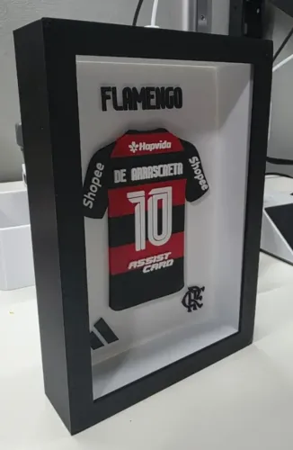 Quadro - Camisa do flamengo - Nome personalizado