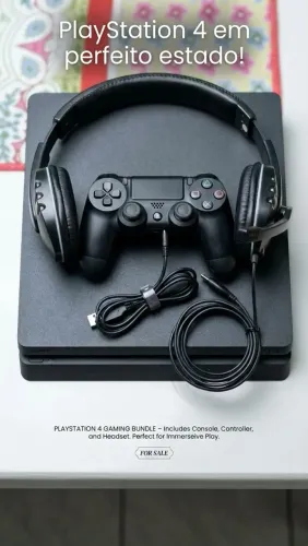 PlayStation 4 em Ótimo Estado de Conservação.