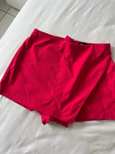 Short Saia Alfaiataria Rosa