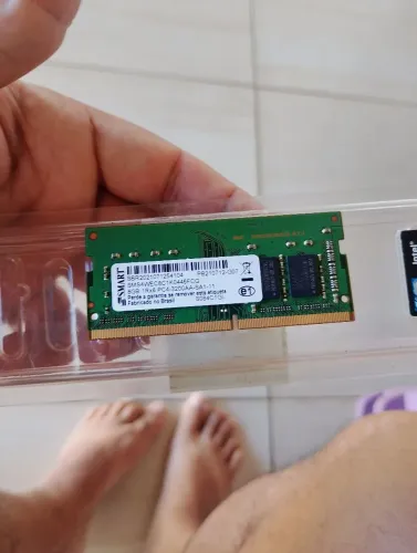Memória 8gb ddr4 notebook frequência 3200 funcionando perfeitamente 