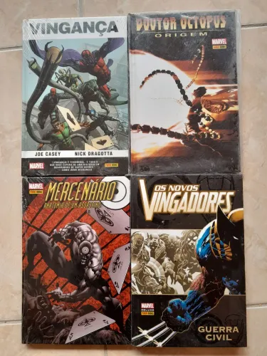 Lote 4 HQs Marvel Panini Books - Novas Lacradas
