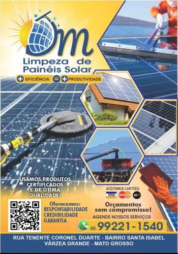 JM limpeza de painéis solar profissional