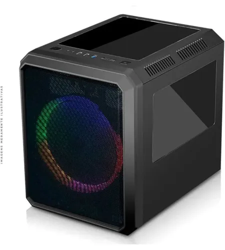 Gabinete Gamer K-Mex Microcraft III Preto