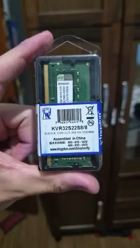 Memória RAM DDR4 8GB 3200Mhz Kingston Notebook KVR32S22S8/8